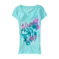 thumbnail image 1 of Camiseta adornada Aeropostale Heat Wave Mujer Azul Grande, 1 of 1