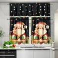 thumbnail image 2 of Christmas Kitchen Curtains and Valances Set 36 Inches Length Santa Claus Kitchen Curtains Sets for Windows Drape Swag Curtains for Kitchen Cafe Living Room, 2 of 5