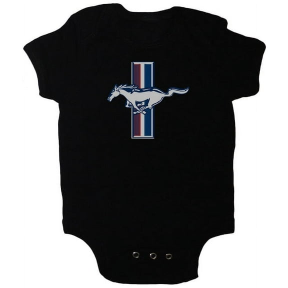 Infant one piece tee Ford Mustang Pony baby t-shirt newborn snapsuit