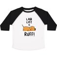 thumbnail image 3 of Inktastic Lab Life is Ruff Yellow Lab Boys or Girls Toddler T-Shirt, 3 of 5