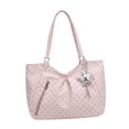 thumbnail image 3 of Bolso de mano tipo tote, bolso de hombro sencillo y multiusos para trabajadores de oficina y viajes. Rosa, 3 of 8