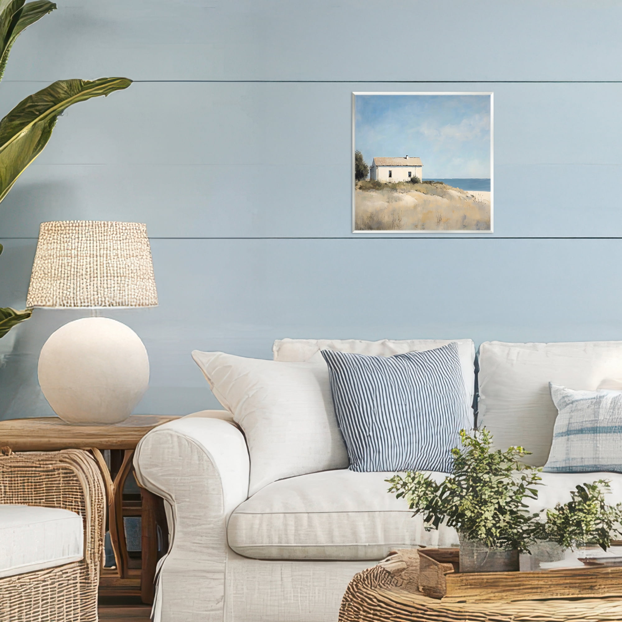 Stupell Industries Simple Beach House on Dunes Wall Plaque Art, design by Creative Studio