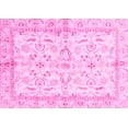 thumbnail image 1 of Ahgly Company Indoor Rectangle Oriental Pink Modern Area Rugs, 2' x 3', 1 of 4