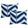 thumbnail image 5 of Chic Home Dallas 3-Piece Reversible Chevron Duvet Cover Set, Queen, Navy, 5 of 10