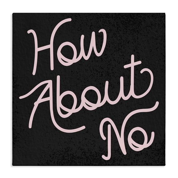 Stupell Industries Shabby Chic How About No Sassy Girls Canvas Art, 24 x 24, by Lil' Rue