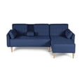 thumbnail image 2 of Sala Modular Reversible De Lino Azul Modelo Carlton, 2 of 13