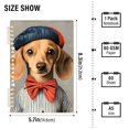 thumbnail image 2 of FORMRS 1-Subject Spiral Notebook 8" x 5" College Ruled 60 Refillable Sheet A5 Hard Cover, 2 Pack, Yellow Dog Artist, 2 of 7