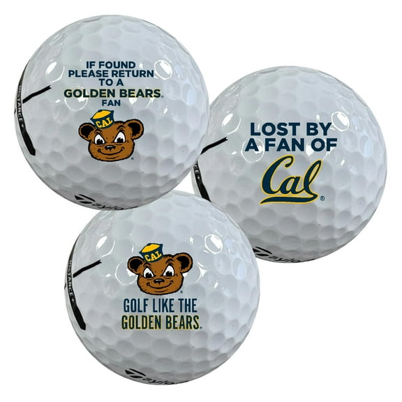 University of California Berkeley Golden Bears Edition Funny Officially Licensed NCAA Taylormade Distance  Golf Balls 12-Pack (Dozen)