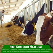 Farm Plastic Supply - Silage Tarp Black/White Plastic Sheeting - 8 Mil - Heavy Duty Polyethylene Plastic Tarp for Silage Cover, Bunker Cover for Farming, Agriculture, Ground Covering (40 x 25)