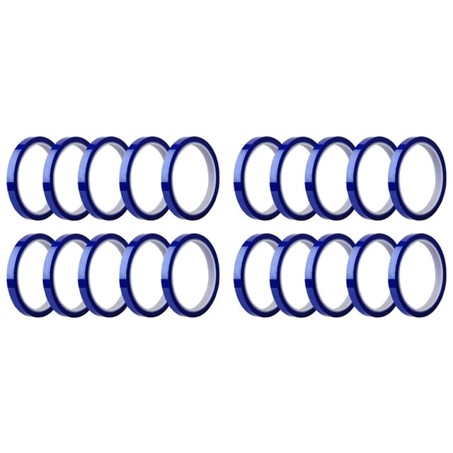 20 Rollos de Cintas Térmicas Sublimación en Blanco Cinta Térmica Sin Residuos Cinta Hasta 260Celsius para Prensa de Sublimación Térmica