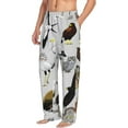 thumbnail image 6 of Salouo Animal Bird Print Pajama Pants for Men, Lounge Pants Elastic Waistband Casual Men's sleepwear Loungewear Sleep Pajama Pant -X-Large, 6 of 7