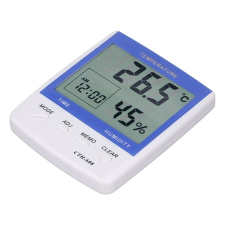 

Ccdes Thermometer Hygrometer Temperature Humidity Meter Digital Display Electric Clock For Home Temperature Meter Humidity Meter