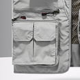 thumbnail image 4 of LEKWK Mens Utility Vest Sleeveless Multi Pocket Fishing Vest Lightweight Mesh Lined Outdoor Work Travel Photography Safari Casual Tops Shirts Gray M, 4 of 4