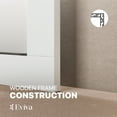 thumbnail image 2 of Eviva Aberdeen 60" White Framed Bathroom Wall Mirror, 2 of 7