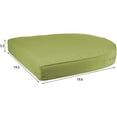 thumbnail image 3 of Jeco White Wicker Chair with Green Cushion, 3 of 3