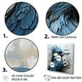 thumbnail image 3 of Designart "Cobalt And Onyx Blue Jay" Animals Bird Floater Framed Canvas Wall Art, 3 of 5