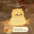 thumbnail image 4 of Luz Del Cuarto De Niños Del Gato, Temporizador Lindo De La Tacto Suave 30min De La Luz De La Noche Del Silicón De 3 Brillos Para El Sitio De Los Niños, 4 of 7