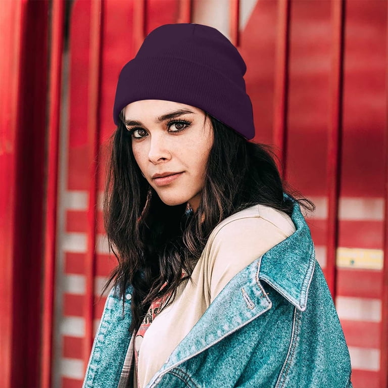 Slouchy Beanie Hat Knitted Winter Ski Cap Unisex Chunky Warm Amazon.com: Womens Winter Slouchy Beanie Hat with Visor Warm  main image 4