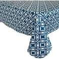 thumbnail image 5 of Newbridge Sand Dollar Ikat Style Print 60 x 102 inch Rectangle Flannel Backed Vinyl Tablecloth, 5 of 7