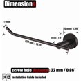 thumbnail image 2 of Double Towel Bar Matte Stainless Steel Bath Towel Rack for Bathroom Towel Holder Wall Mount Total Length TBLPB, 2 of 9