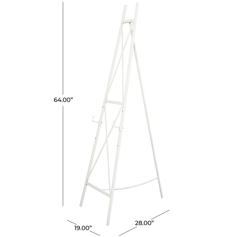 DecMode 22 x 48 Gray Metal Extra Large Free Standing Adjustable