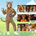 thumbnail image 3 of Alaiyaky Onesie Adult Costume Adult Cheetah Onesie Pajamas Leopard Cosplay Animal Pajamas Halloween Cosplay Sleepwear for Women/Men, 3 of 7