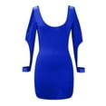 thumbnail image 4 of Guieoi Dress for Women under $10.00 Plus Size Womens Sexy V-Neck Cocktail Mini Dress Straples Party Pencil Short Dresses Blue Black*Friday/Cyber*Monday, 4 of 5