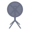 thumbnail image 5 of Compamia Sky 24 inch Round Folding Table in Dark Gray finish, 5 of 9