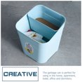 thumbnail image 2 of OULII 1Set Decorative Recycling Bin Plastic Sky-Blue Slim Design for Office Trash Bin Daily Use, 2 of 7