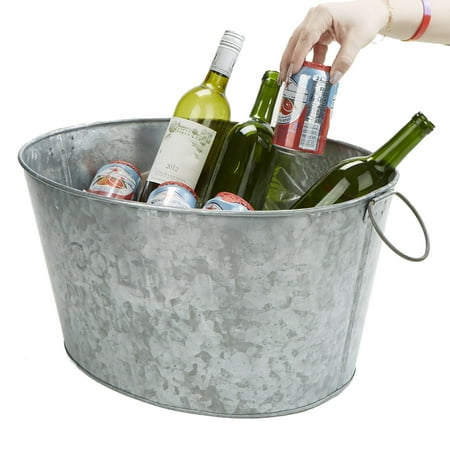 Mind Reader - Beverage Chiller Tub - Silver