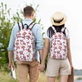 thumbnail image 4 of Fotbe Purple Mushroom Mochila de Lona con Estampado, Mochila Duradera, Mochila Versátil de Alta Calidad, Mochila Compacta Vintage-Small, 4 of 5