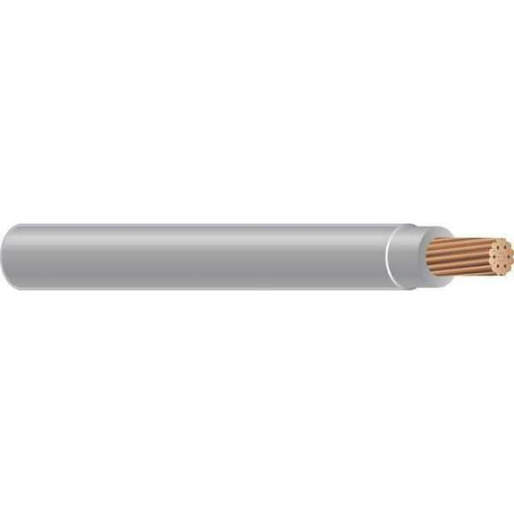 THHN Building Wire, Copper, 12 AWG, 1C, Gray, Stranded, 500 ft