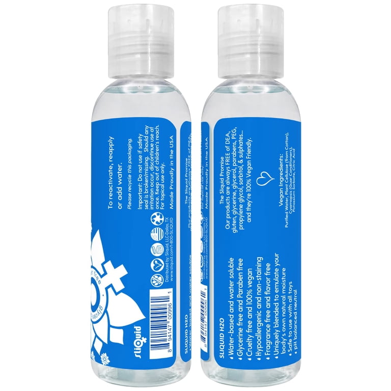Sliquid Naturals H2O Personal Lubricant, 2 oz, Water-Based