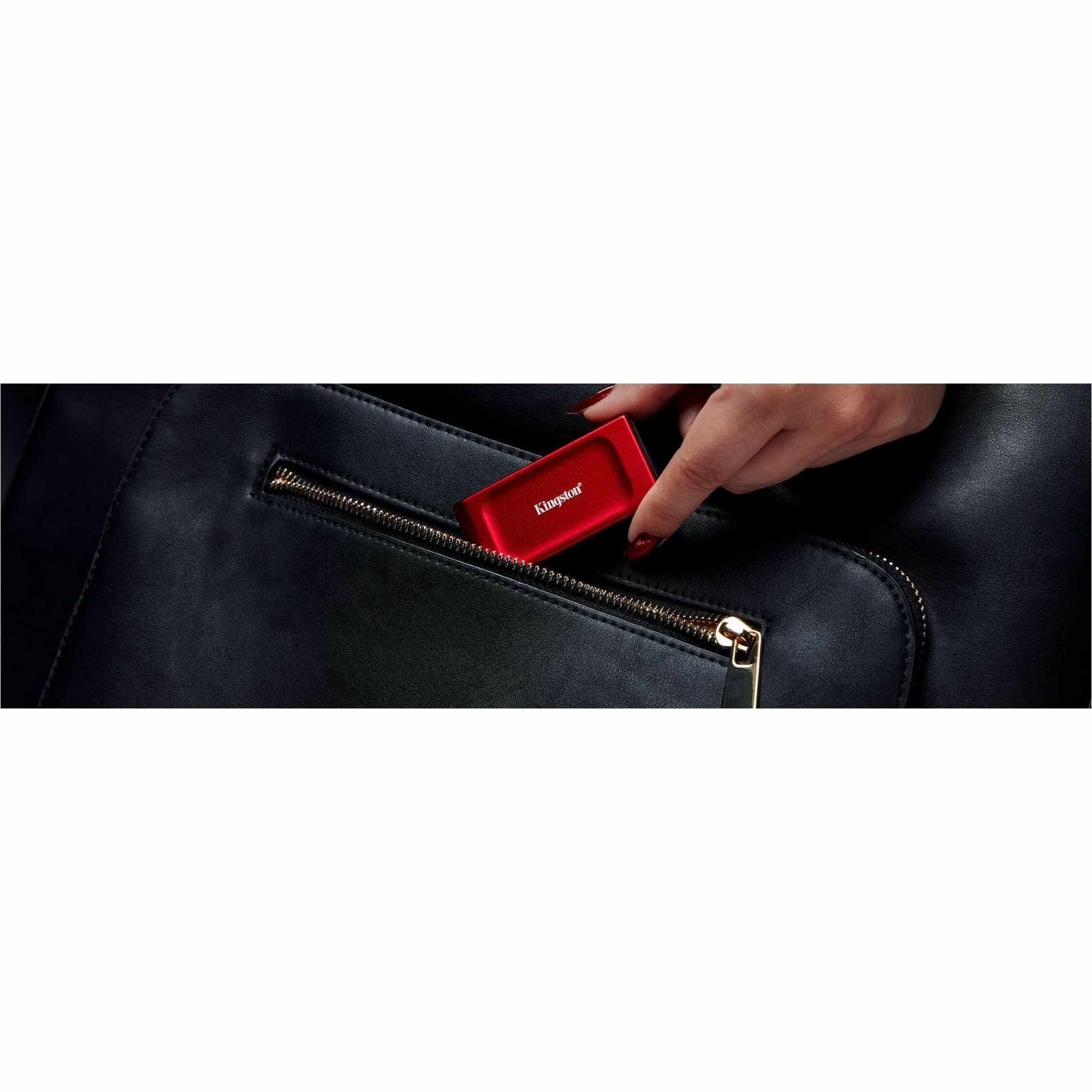Kingston XS1000 1 TB Portable Solid State Drive External Red SXS1000R1000G
