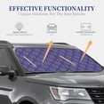 thumbnail image 7 of Picia Lavender Flowers 2 Piece Car Windshield Sun Shade Foldable | Foldable Sun Shield for Front Window Blocks UV Rays and Keeps Your Vehicle Cool-, 7 of 7