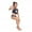 Black, variant on Uccdo Toddler Girls Two Piece Swimsuits Kids Bikini Bathing Suit Sunsuits Swimwear 2-12T