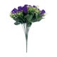 thumbnail image 2 of Ramo de rosas artificiales de seda sintética en jarrón | Centro de mesa floral artificial para decoración de mesa en el hogar | Decoración para fiestas de oficina con tallos de plástico, 2 of 6