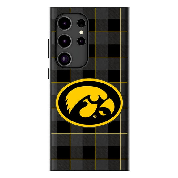 Keyscaper Iowa Hawkeyes Plaid Galaxy Magnetic Bump Case