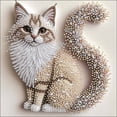 thumbnail image 4 of Pearl Craft, 3d Pearl Diamond Painting Kit, Sparkling Animal Flower Fantasy Bead Art, Cat Butterfly Octopus Sunflower Dragon Handmade Craft Desktop Wall Decor, Creative Gift for Adults Beginners, D, 4 of 7