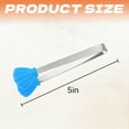 thumbnail image 2 of FACEGA Metal Tongs,Shell Shape Stainless Steel Cooking Tongs,U-Shaped Handle 5" Bbq Tongs,For Pick Up, Sugar Cubes, Milk Balls,Blue, 2 of 7