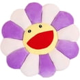 thumbnail image 1 of Cojín de felpa con forma de flor Ambrosia, suave felpa, morado, 43 cm, 1 of 5