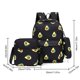 thumbnail image 3 of Juego de mochila de 3 piezas Mochila estética de estilo preppy para niñas adolescentes (BlackAvocado), 3 of 7