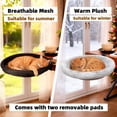 thumbnail image 3 of Cat Desk Bed with 360° Rotating Arm, Desk Mounted Cat Hammock with 2 Washable Pads, Heavy Duty Cats Perch, Easy Clamp Install, Supports 45 lbs for Home Office, 3 of 7