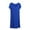 Blue, variant on Womens Nightgown Crew Neck Sleepshirt Short Sleeve Nightshirt Plain Casual Summer Lounge Pajama Dress