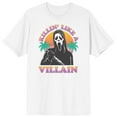 thumbnail image 7 of Ghostface Chillin' Like A Villain Crew Neck Short Sleeve Men's White T-shirt-XL, 7 of 7
