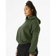 thumbnail image 2 of Bella+Canvas 7506 FWD Fashion Women's Sponge Fleece Cinched Bottom Hoodie-Military Green-L, 2 of 3