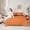 Orange, variant on Feelyou Adult Boho Damask Twin Bedding Sets 7-Piece, Black Red Ghost Bedding Comforter Set