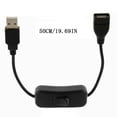 thumbnail image 2 of Data Sync USB 2.0 Extender Cord USB Extension Cable With ON OFF Switch for PC USB Fan LED Lamp USB Charger Raspberry Pi, 2 of 14