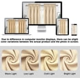 thumbnail image 2 of DWCN Beige Blackout Curtains for bedroom – Rod Pocket Thermal Insulated Energy Saving Drapes for Living Room and Kitchen, W 42 x L 54 Inch, 2 Panels, 2 of 6