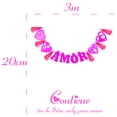 thumbnail image 5 of ADORNO DE PAPEL PICADO LETRERO CON POMPON AMOR COLOR ROSA 3 PZAS, 5 of 5